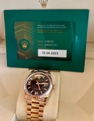 ロレックス ROLEX デイデイト 36 128235 ダークブラウン/ローマD
