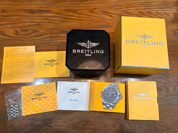 ブライトリング　スーパーオーシャン（高級時計）の商品画像 - 査定依頼日：2026年1月7日 - 最高査定価格：210,000円