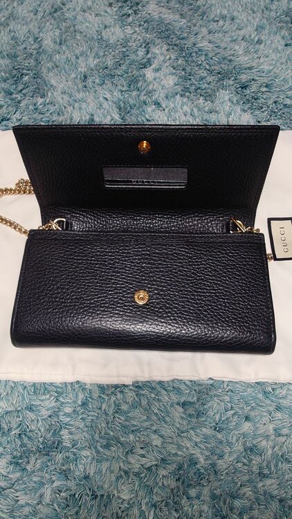 チェーンウォレット　ブラック　レザー　マーモント　長財布　546585　ショルダ（ブランドバッグ）の商品画像 - 査定依頼日：2025年8月23日 - 最高査定価格：50,000円