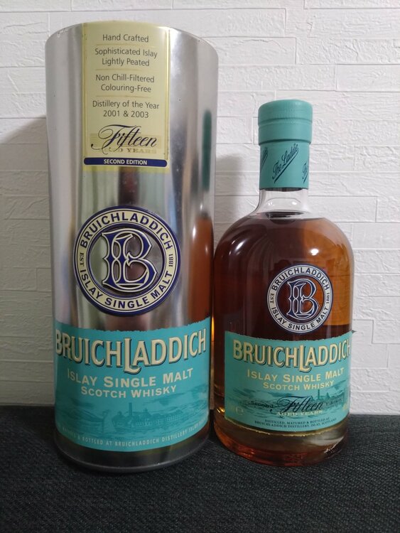 ブルイックラディ 15年（お酒）の商品画像 - 査定依頼日：2026年3月6日 - 最高査定価格：12,000円