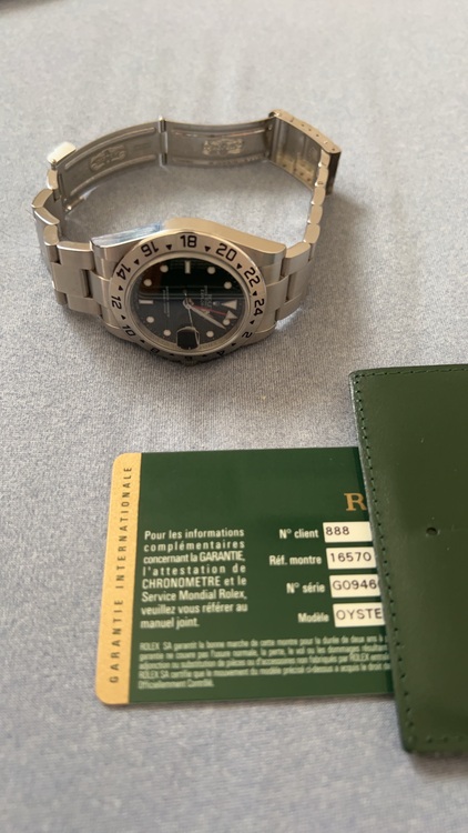 ロレックス エクスプローラー 1657（高級時計）の商品画像 - 査定依頼日：2025年6月28日 - 最高査定価格：1,100,000円