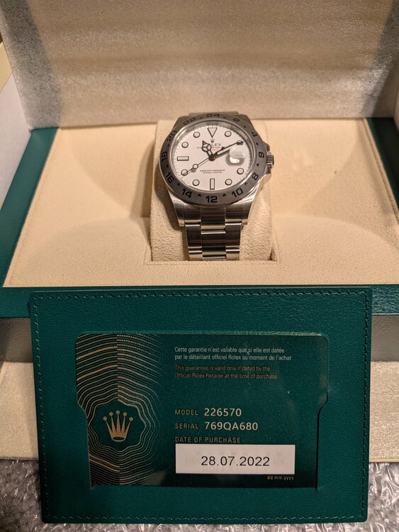 エクスプローラーⅡ（高級時計）の商品画像 - 査定依頼日：2026年2月7日 - 最高査定価格：1,800,000円