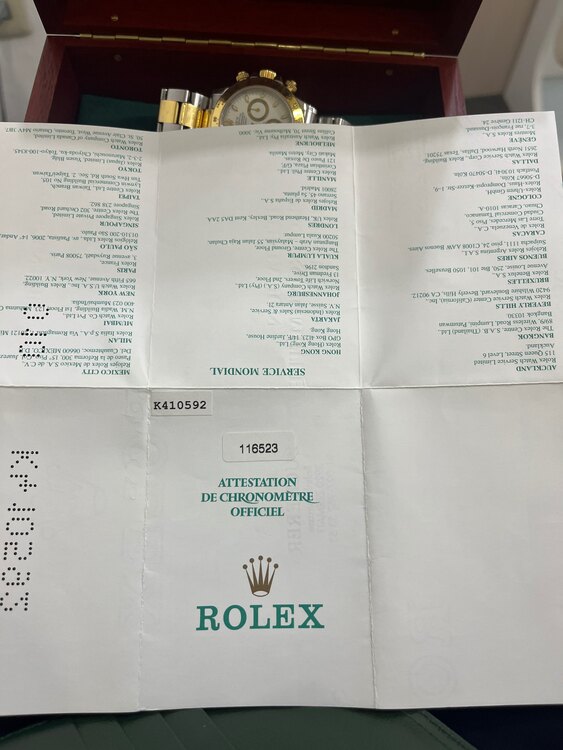 ロレックス デイトナ 116523（高級時計）の商品画像 - 査定依頼日：2025年5月19日 - 最高査定価格：2,460,000円