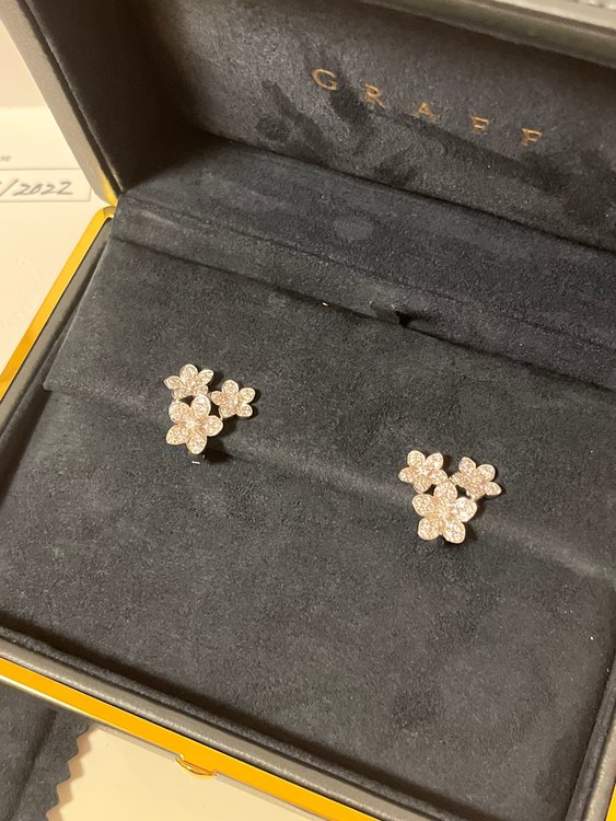 GRAFFワイルドフラワーダイヤモンドクラスタースタッドイヤリング（宝石）の商品画像 - 査定依頼日：2023年10月24日 - 最高査定価格：900,000円