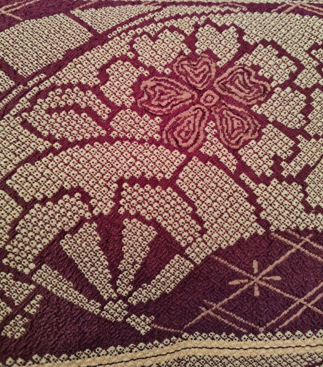 アンティーク名古屋帯金陵　如源鶴素（着物）の商品画像 - 査定依頼日：2025年8月26日 - 最高査定価格：2,000円