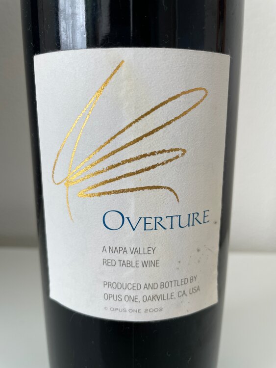 OVERTURE2002（お酒）の商品画像 - 査定依頼日：2025年2月23日 - 最高査定価格：15,000円