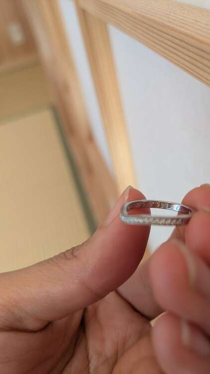 カルティエ　バレリーナ プラチナ、ダイヤモンド ウェディング リング プラチナ、（金・貴金属）の商品画像 - 査定依頼日：2025年3月21日 - 最高査定価格：100,000円