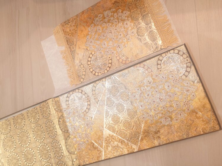 佐賀錦　帯　富貴華（着物）の商品画像 - 査定依頼日：2026年3月30日 - 最高査定価格：100円