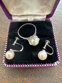 リングとイヤリング（宝石）の商品画像 - 査定依頼日：2025年2月9日 - 最高査定価格：500円