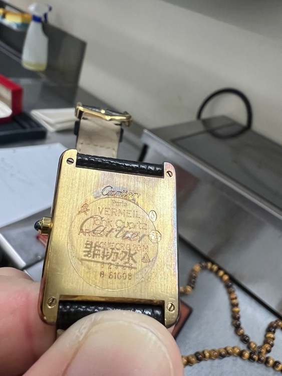 カルティエ その他 マストタンク　ヴェルメイユ92（高級時計）の商品画像 - 査定依頼日：2025年7月27日 - 最高査定価格：350,000円