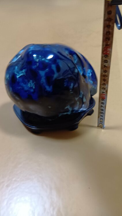 鑑賞石　ブルーメノウ　青銅石（美術品・骨董品）の商品画像 - 査定依頼日：2026年4月26日 - 最高査定価格：100,000円