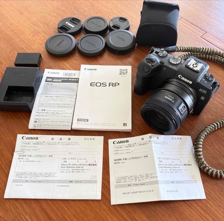 canon eos rp + ef50 1.8（カメラ）の商品画像 - 査定依頼日：2026年8月5日 - 最高査定価格：72,000円