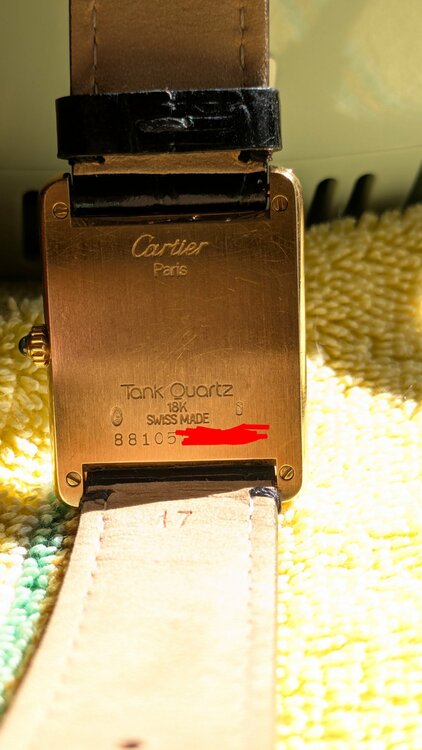 カルティエ タンク 88105（高級時計）の商品画像 - 査定依頼日：2026年2月22日 - 最高査定価格：820,000円