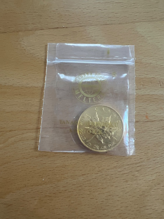 メイプルリーフ金貨1/2オンス（金・貴金属）の商品画像 - 査定依頼日：2025年10月25日 - 最高査定価格：337,000円