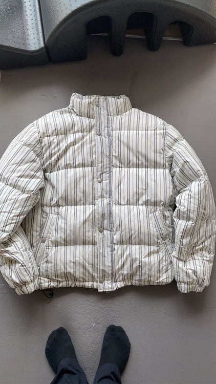 Stripe Puffer Jacket（古着・ファッション）の商品画像 - 査定依頼日：2026年8月8日 - 最高査定価格：12,000円