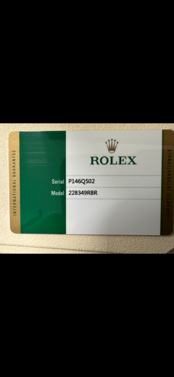 ロレックス デイデイト 228349RBr（高級時計）の商品画像 - 査定依頼日：2025年2月18日 - 最高査定価格：8,000,000円