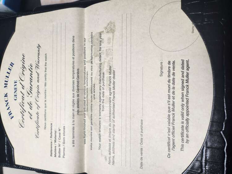 フランクミュラー ロングアイランド （高級時計）の商品画像 - 査定依頼日：2025年1月6日 - 最高査定価格：700,000円