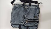 PORTER × B印 ヨシダ / 別注 TEHRAN CHEMICAL WASH DENIM HELMET BAG M 品番34-61-0195-176（古着・ファッション）の商品画像 - 査定依頼日：2026年9月17日 - 最高査定価格：12,000円