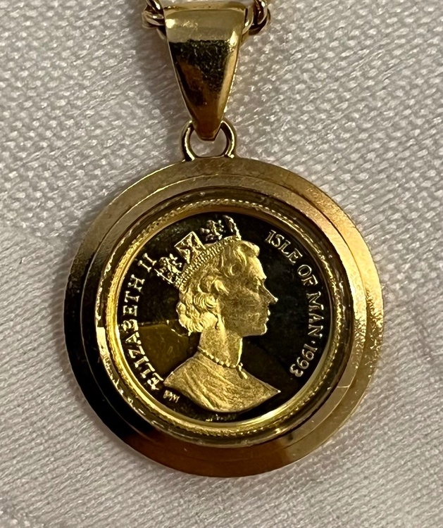 1993年マン島キャットコイン　1/25oz（金・貴金属）の商品画像 - 査定依頼日：2026年7月11日 - 最高査定価格：100,000円