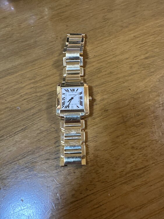 カルティエタンク18k 184Ｄ自動巻（高級時計）の商品画像 - 査定依頼日：2025年3月18日 - 最高査定価格：1,850,000円