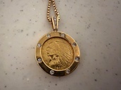 インディアンコインネックレス（金・貴金属）の商品画像 - 査定依頼日：2026年8月15日 - 最高査定価格：240,000円