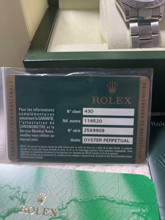 ロレックス デイトナ 11652（高級時計）の商品画像 - 査定依頼日：2025年1月7日 - 最高査定価格：2,900,000円