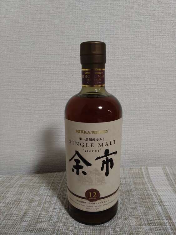 余市12年（お酒）の商品画像 - 査定依頼日：2025年4月24日 - 最高査定価格：47,000円