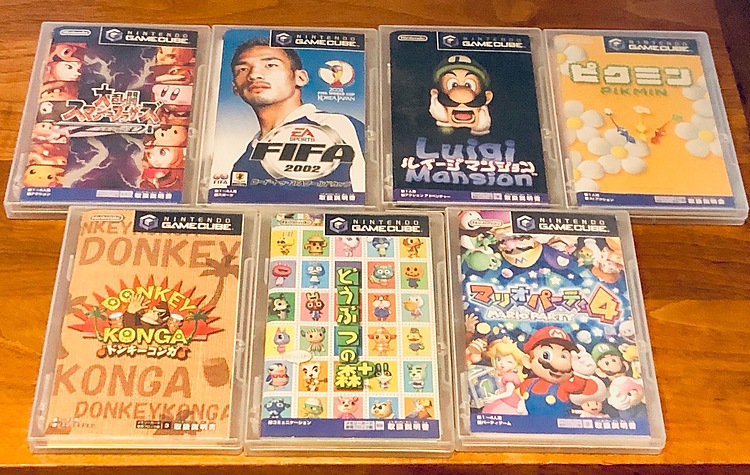 GAME CUBE本体、コントローラー5個、ソフト7個（ゲーム機本体・ゲームソフト）の商品画像 - 査定依頼日：2020年4月4日 - 最高査定価格：1,520円