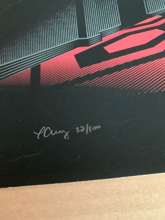 映画シャイニング アートポスター シルクスクリーン作品 オルタナティブポスター（美術品・骨董品）の商品画像 - 査定依頼日：2026年2月27日 - 最高査定価格：100,000円