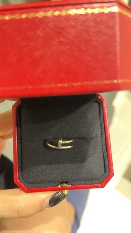 カルティエ ジュストアンクル スモールモデル K18ホワイトゴールド リング　（金・貴金属）の商品画像 - 査定依頼日：2025年9月18日 - 最高査定価格：100,000円