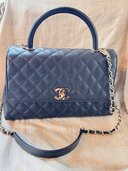 ココハンドル　２８（S)　キャビアスキン　黒　金具：シャンパンゴールド　（ブランドバッグ）の商品画像 - 査定依頼日：2026年3月2日 - 最高査定価格：100,000円