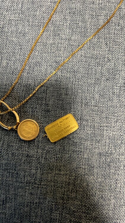 K24ジョンソンマッセイ　K21.6MEXICO2ペソ金貨　18Kチェーン　（金・貴金属）の商品画像 - 査定依頼日：2025年1月20日 - 最高査定価格：210,000円