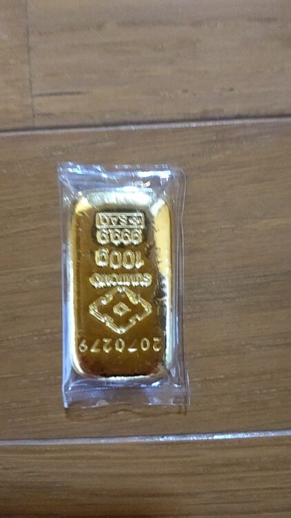 田中金属 100g インゴット（金・貴金属）の商品画像 - 査定依頼日：2025年6月8日 - 最高査定価格：1,330,000円