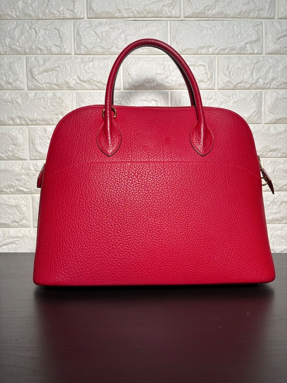 エルメス ボリード35 トゴ ルージュヴィフ □F刻印 ショルダーバッグ（ブランドバッグ）の商品画像 - 査定依頼日：2025年9月3日 - 最高査定価格：200,000円