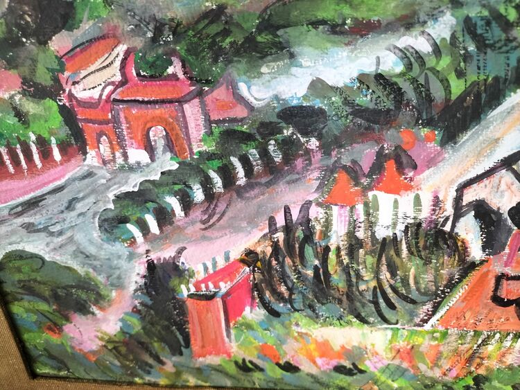 梅原龍三郎油絵（美術品・骨董品）の商品画像 - 査定依頼日：2025年10月31日 - 最高査定価格：1,000円