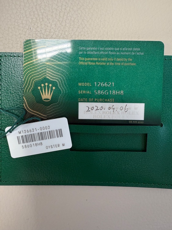 126621（高級時計）の商品画像 - 査定依頼日：2025年9月29日 - 最高査定価格：1,850,000円