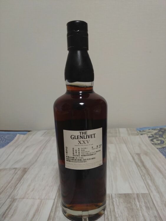 グレンリベット25年（お酒）の商品画像 - 査定依頼日：2025年9月1日 - 最高査定価格：40,000円