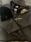 ASKYURSELF アスクユアセルフ AYクロスフーディ ブラック（古着・ファッション）の商品画像 - 査定依頼日：2026年8月15日 - 最高査定価格：8,000円