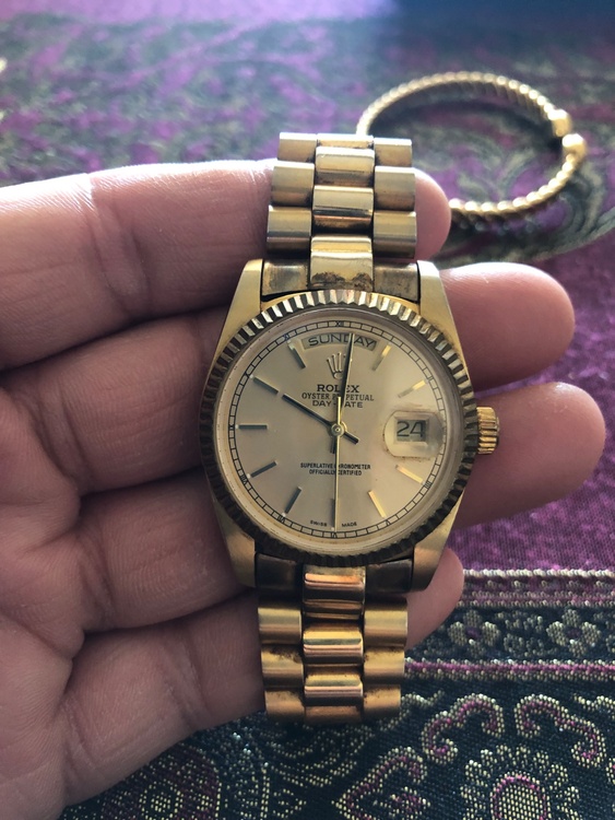 ロレックスデイデイト（金・貴金属）の商品画像 - 査定依頼日：2026年2月26日 - 最高査定価格：3,500,000円