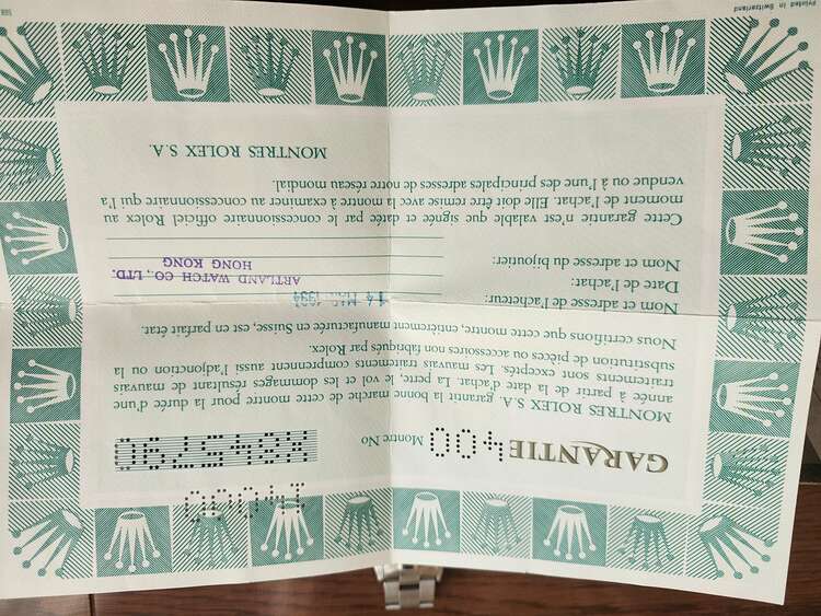 ロレックス エアキング 14000/x845790（高級時計）の商品画像 - 査定依頼日：2025年2月20日 - 最高査定価格：600,000円