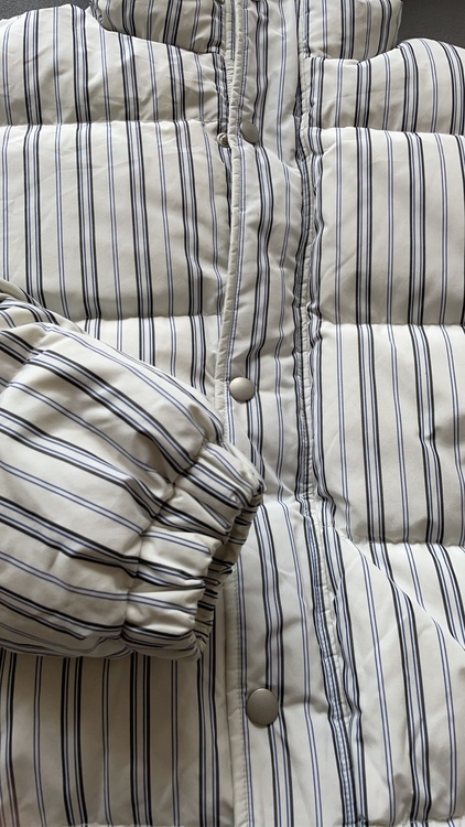 Stripe Puffer Jacket（古着・ファッション）の商品画像 - 査定依頼日：2026年8月8日 - 最高査定価格：12,000円