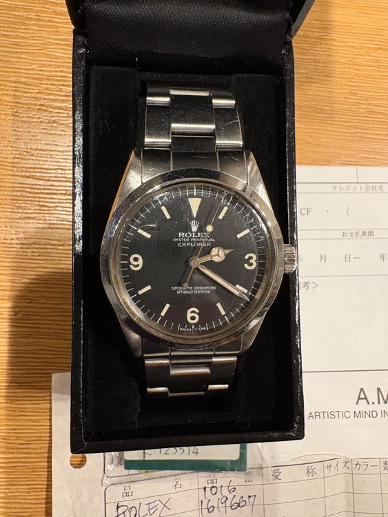ロレックス エクスプローラー 1016（高級時計）の商品画像 - 査定依頼日：2025年7月31日 - 最高査定価格：2,800,000円