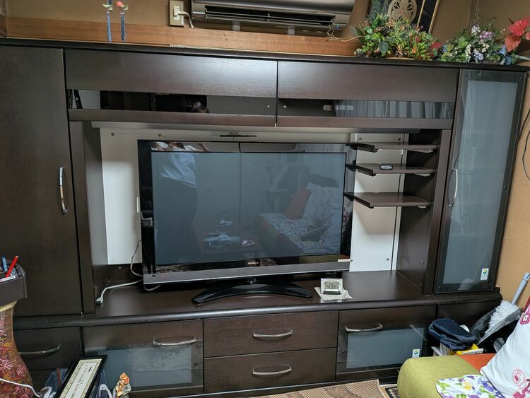 大型テレビ収納（家具・寝具）の商品画像 - 査定依頼日：2025年9月28日 - 最高査定価格：3,000円