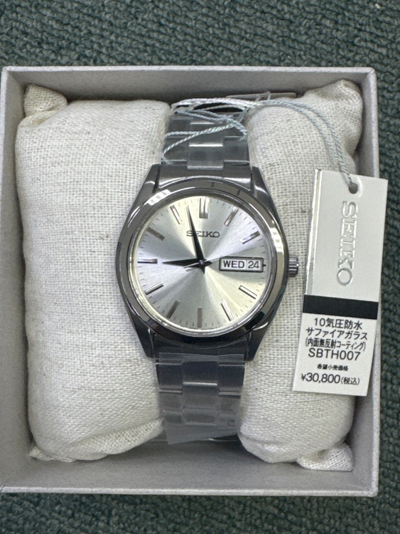SEIKO サファイアガラス内面無反射コーティング SBTH007（高級時計）の商品画像 - 査定依頼日：2026年8月26日 - 最高査定価格：14,000円