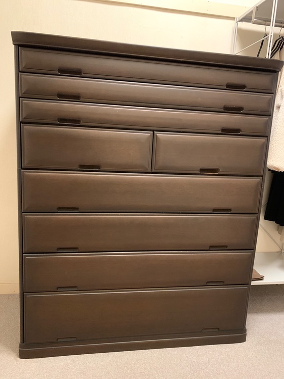 タンス　ウォールナット（家具・寝具）の商品画像 - 査定依頼日：2026年2月1日 - 最高査定価格：3,000円