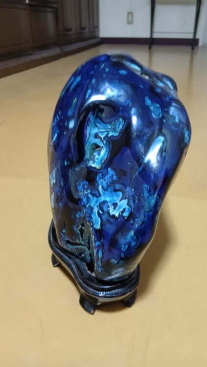 鑑賞石　ブルーメノウ　青銅石（美術品・骨董品）の商品画像 - 査定依頼日：2026年4月26日 - 最高査定価格：100,000円