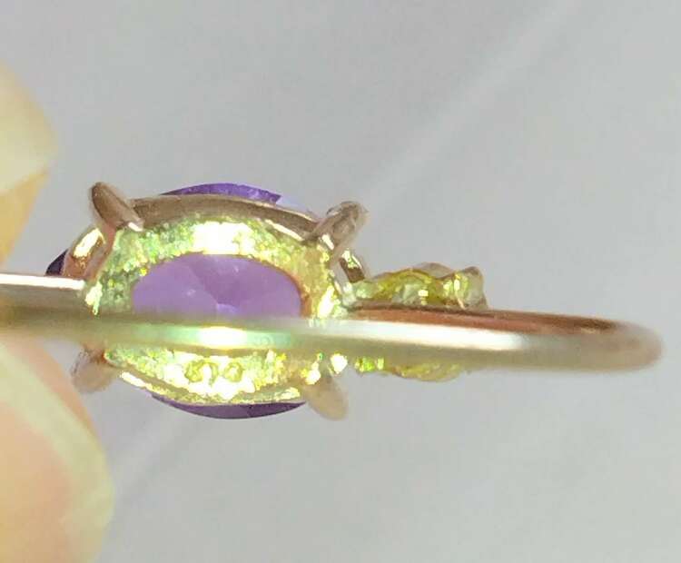 k10k18アメジストダイヤモンドコンビリング（金・貴金属）の商品画像 - 査定依頼日：2025年5月15日 - 最高査定価格：10,000円