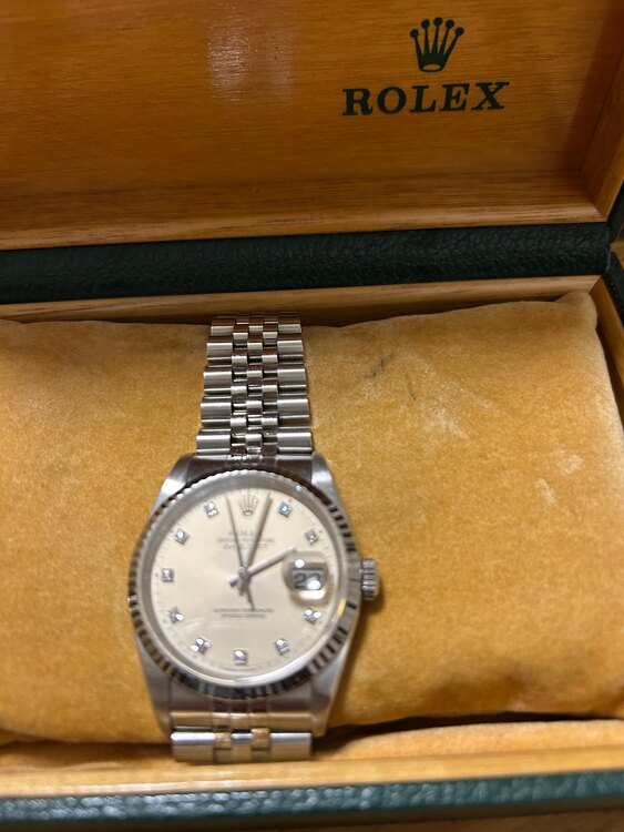 ロレックス デイトジャスト 16234g（高級時計）の商品画像 - 査定依頼日：2025年3月18日 - 最高査定価格：920,000円