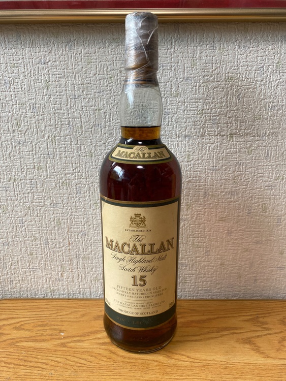 マッカラン15年（お酒）の商品画像 - 査定依頼日：2025年8月2日 - 最高査定価格：100,000円