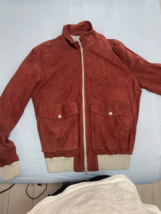 BARBA　スエードボンバージャケット（古着・ファッション）の商品画像 - 査定依頼日：2025年6月27日 - 最高査定価格：10,000円